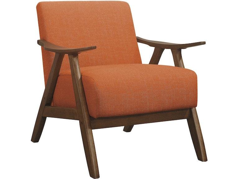 Damala Orange Accent Chair by Homelegance at Eve Furniture