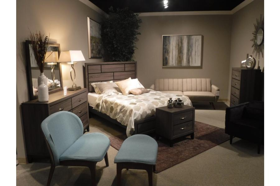 Davi Gray Panel Bedroom Set by Homelegance at Eve Furniture