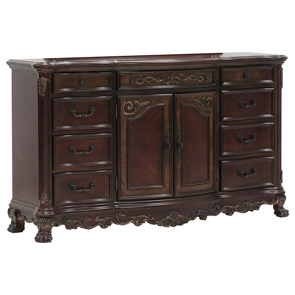 Deryn Park Cherry Dresser by Homelegance at Eve Furniture