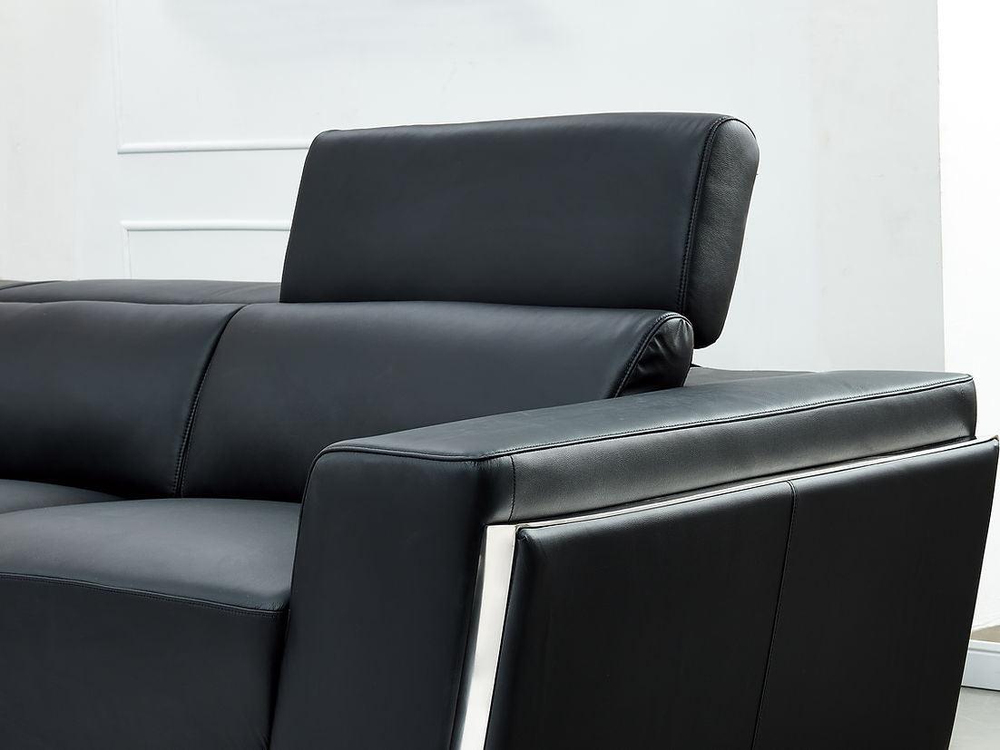 Domo Black 3-Piece Sectional by New Era Innovations at Eve Furniture