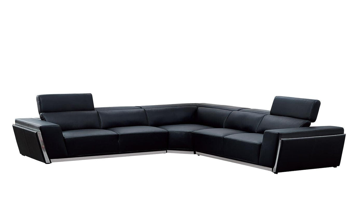 Domo Black 3-Piece Sectional by New Era Innovations at Eve Furniture
