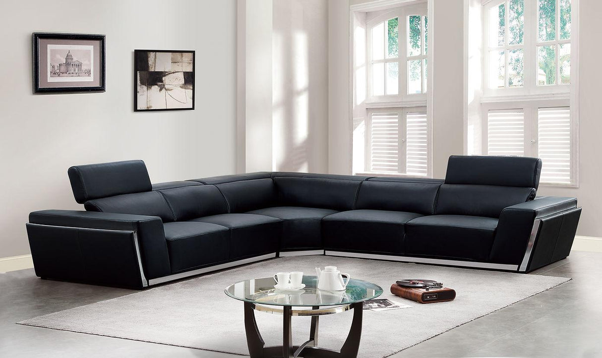 Domo Black 3-Piece Sectional by New Era Innovations at Eve Furniture
