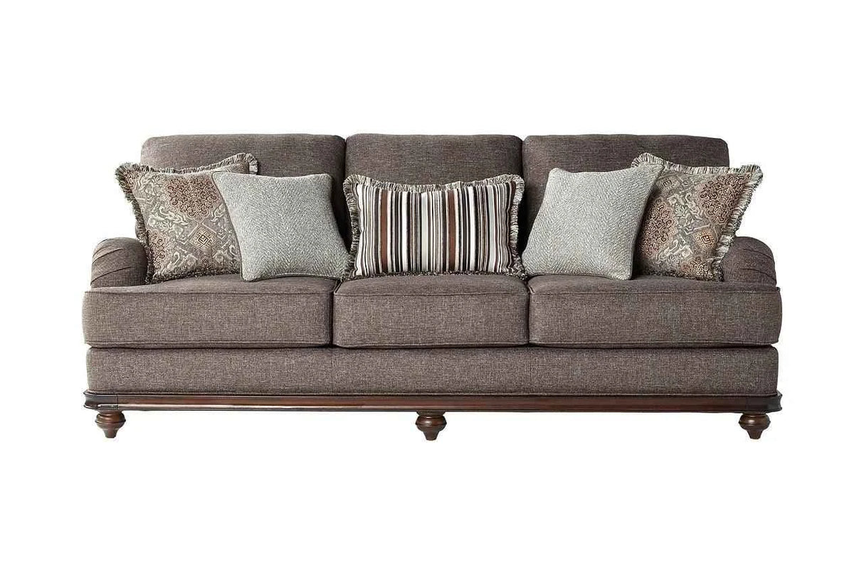 Driftwood Wood Trim Grey Living Room Set by New Era Innovations at Eve Furniture
