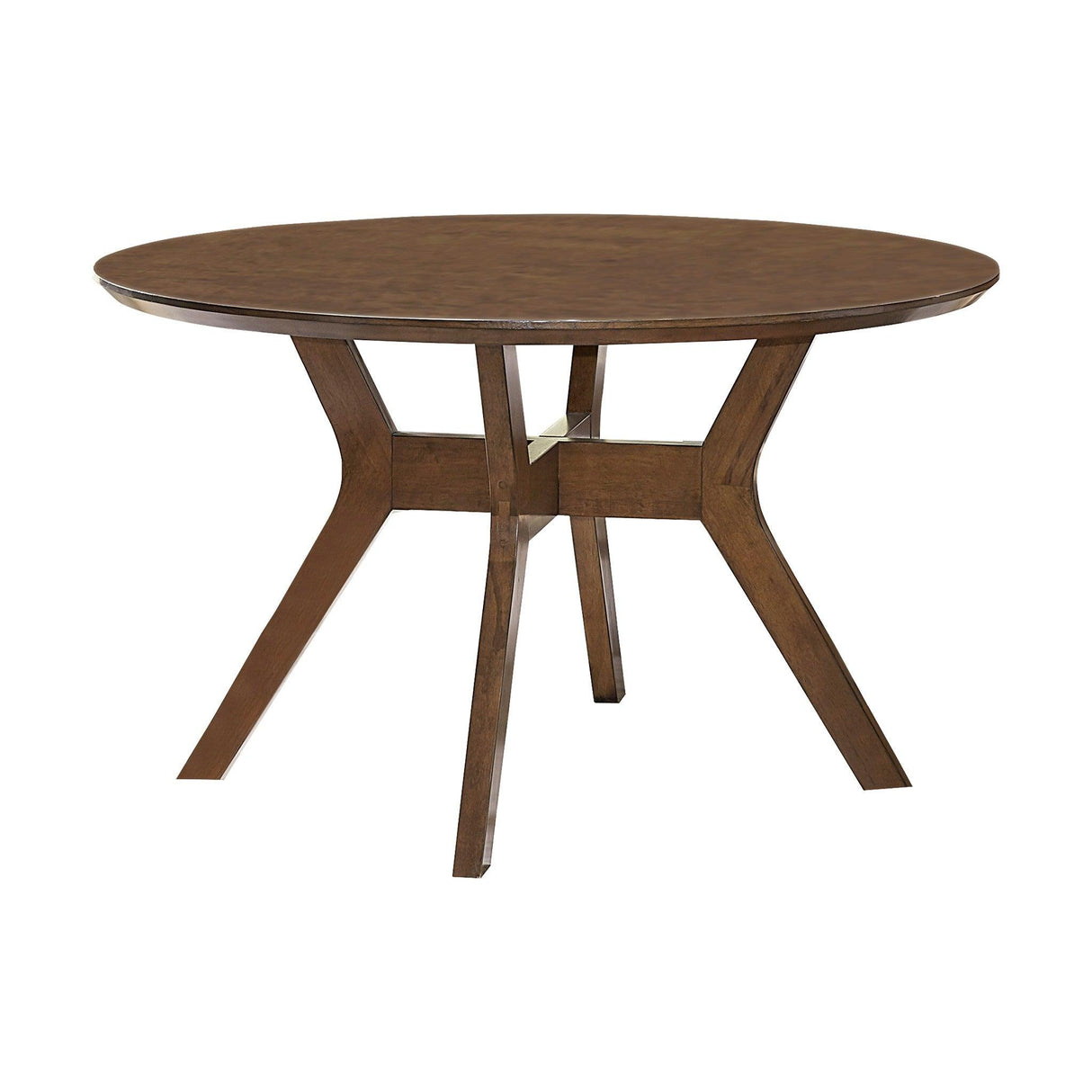 Edam Brown Round Dining Table by Homelegance at Eve Furniture
