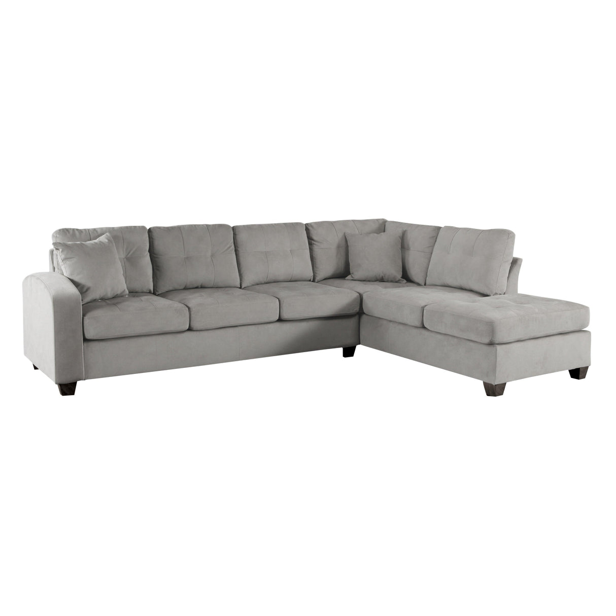 Emilio Taupe Reversible Sectional by Homelegance at Eve Furniture