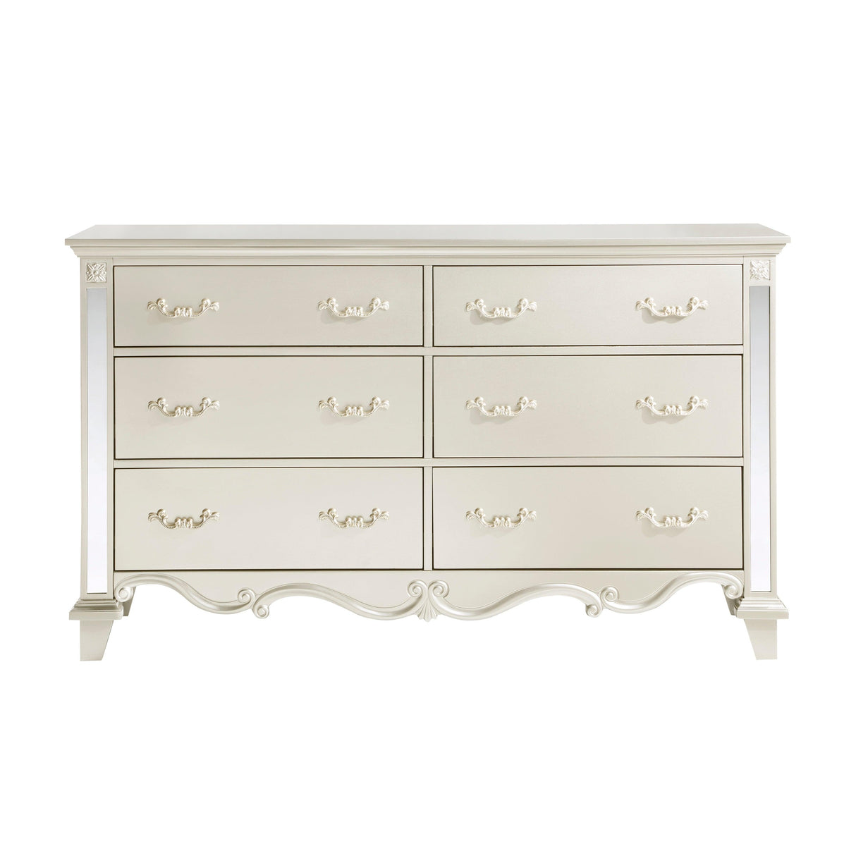 Ever Champagne Mirrored Dresser by Homelegance at Eve Furniture