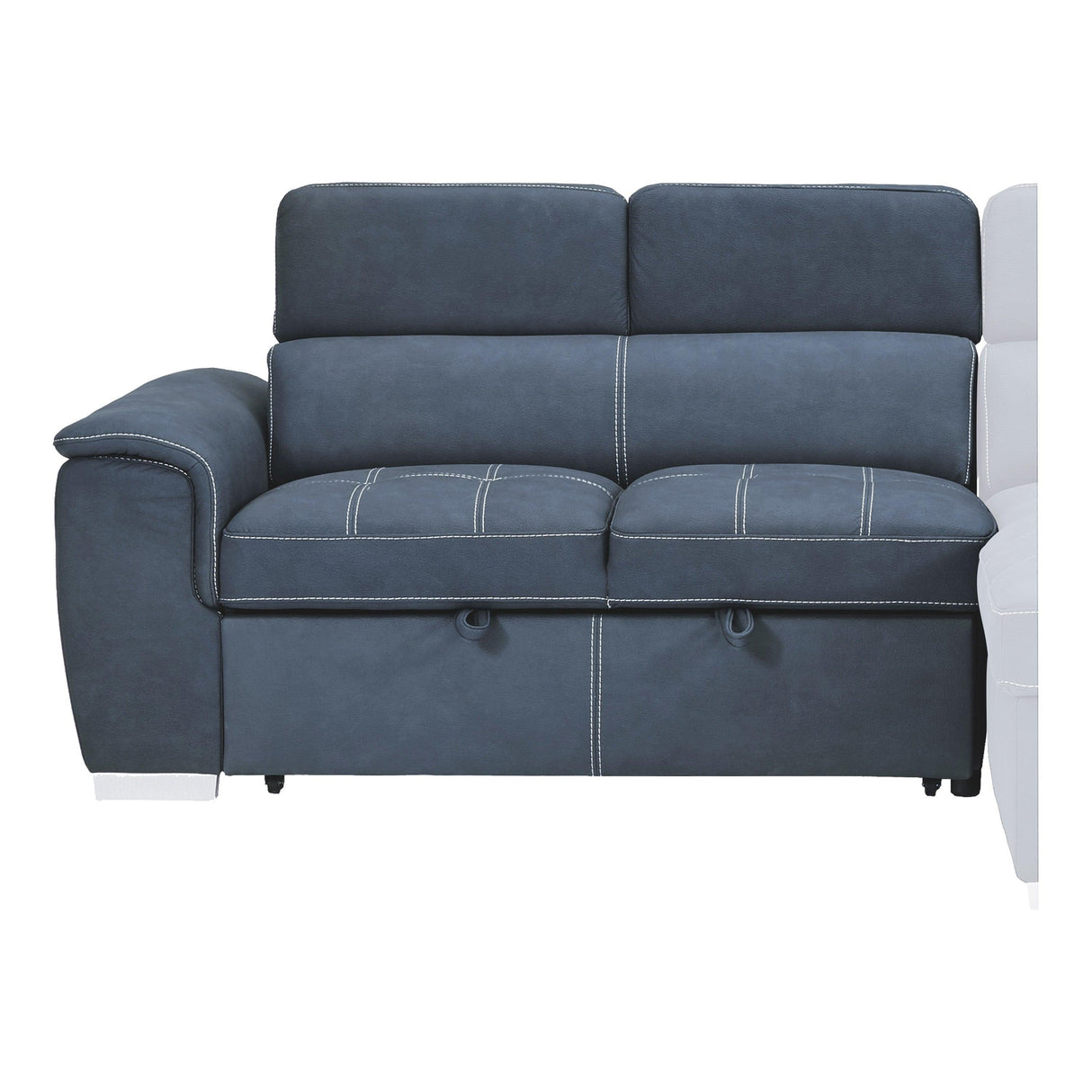 Ferriday Blue Storage Sleeper Sectional by Homelegance at Eve Furniture