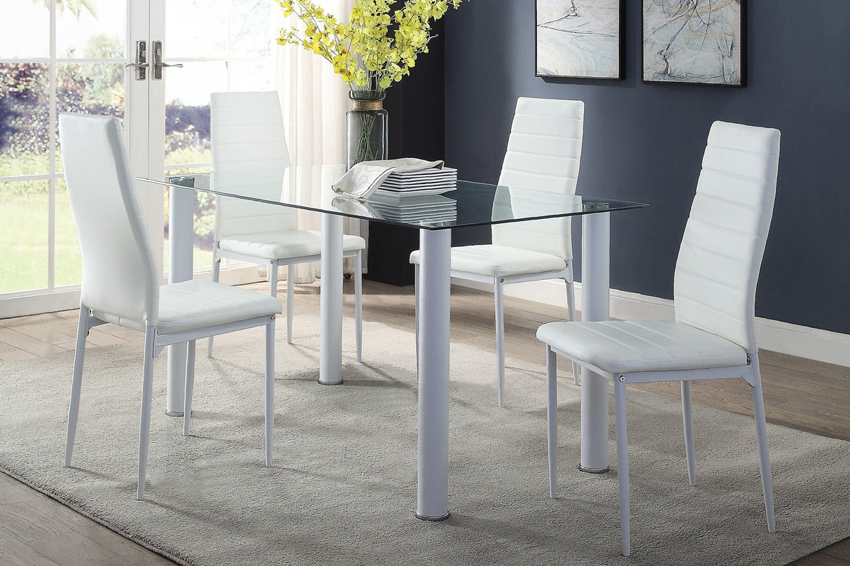 Florian White Dining Set by Homelegance at Eve Furniture