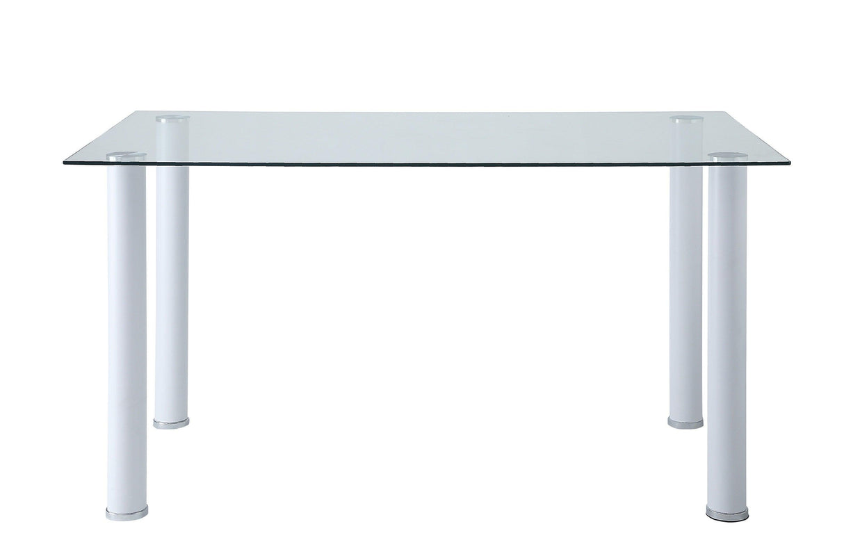 Florian White Dining Table by Homelegance at Eve Furniture