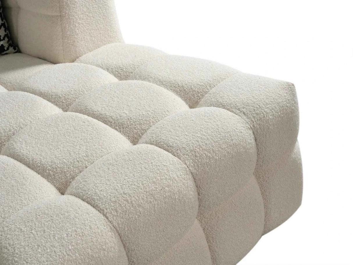 Florida Cream/White Sectional by New Era Innovations at Eve Furniture