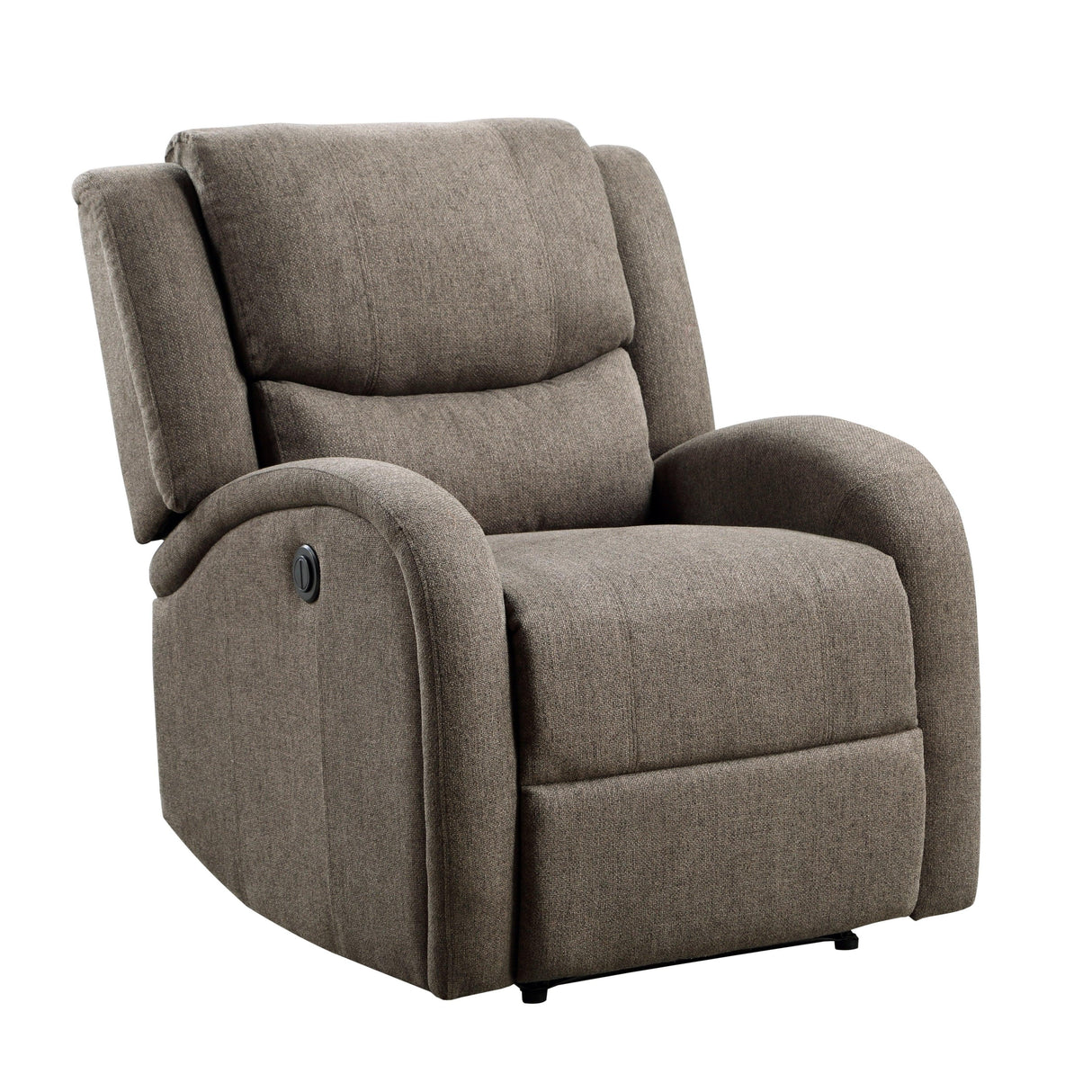 Foxcroft Brown Chenille Power Reclining Chair by Homelegance at Eve Furniture