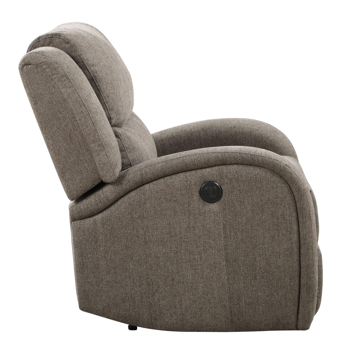 Foxcroft Brown Chenille Power Reclining Chair by Homelegance at Eve Furniture