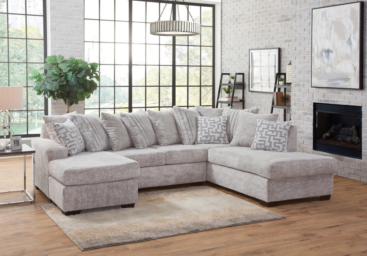 Galatic Oyster Double Chaise Sectional by Happy Homes at Eve Furniture