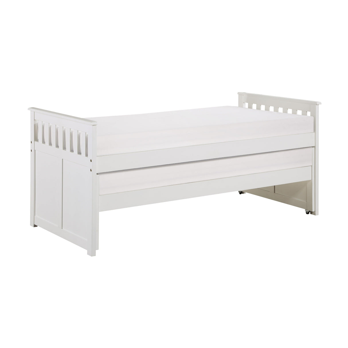 Galen White Twin/Twin Bed by Homelegance at Eve Furniture