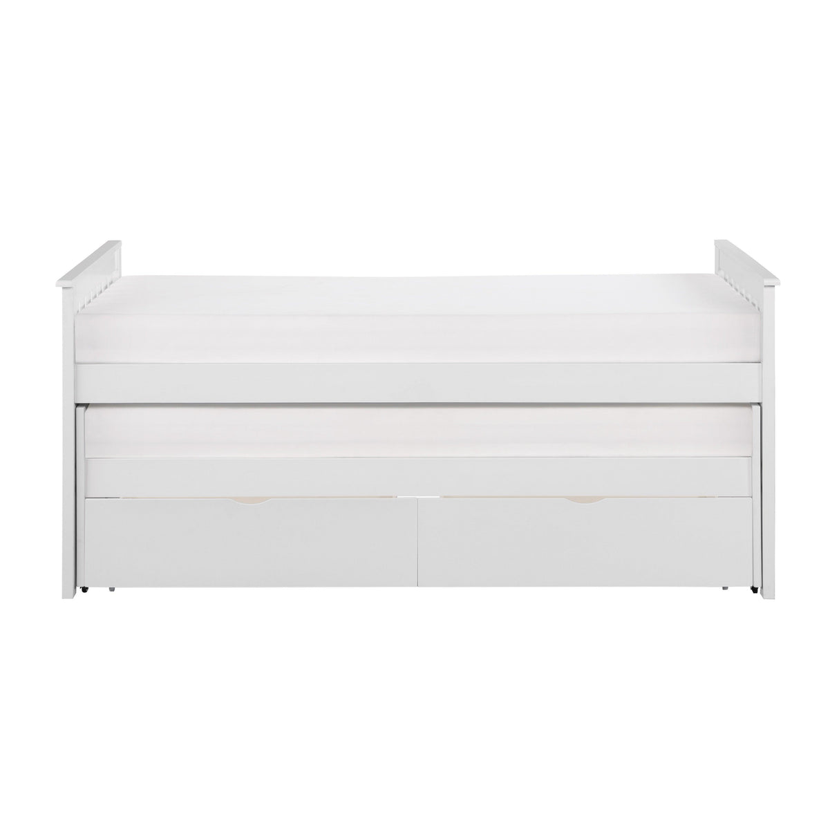 Galen White Twin/Twin Bed with Storage Boxes by Homelegance at Eve Furniture