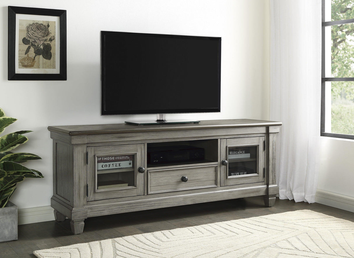 Granby Antique Gray 64" TV Stand by Homelegance at Eve Furniture