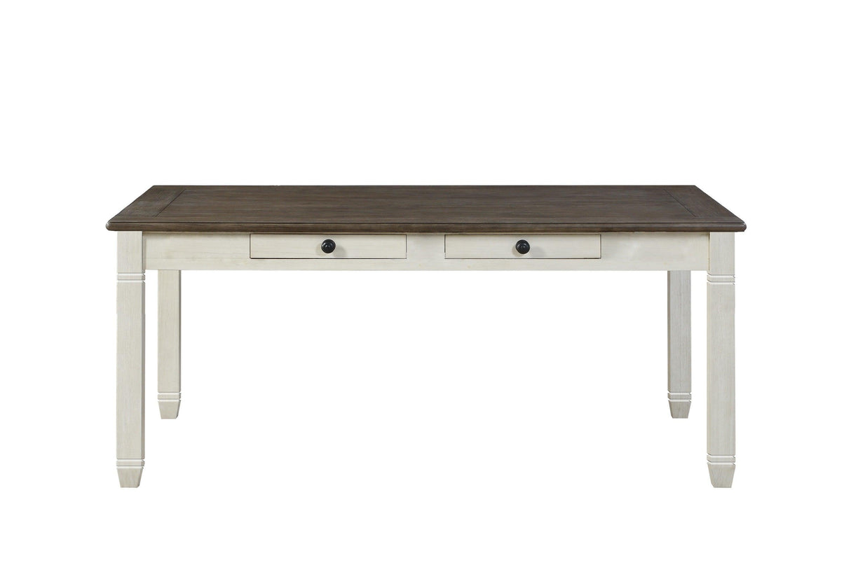 Granby Antique White Dining Table by Homelegance at Eve Furniture