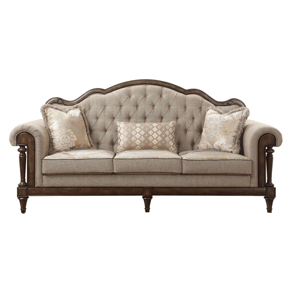 Heath Court Brown Oak Sofa by Homelegance at Eve Furniture