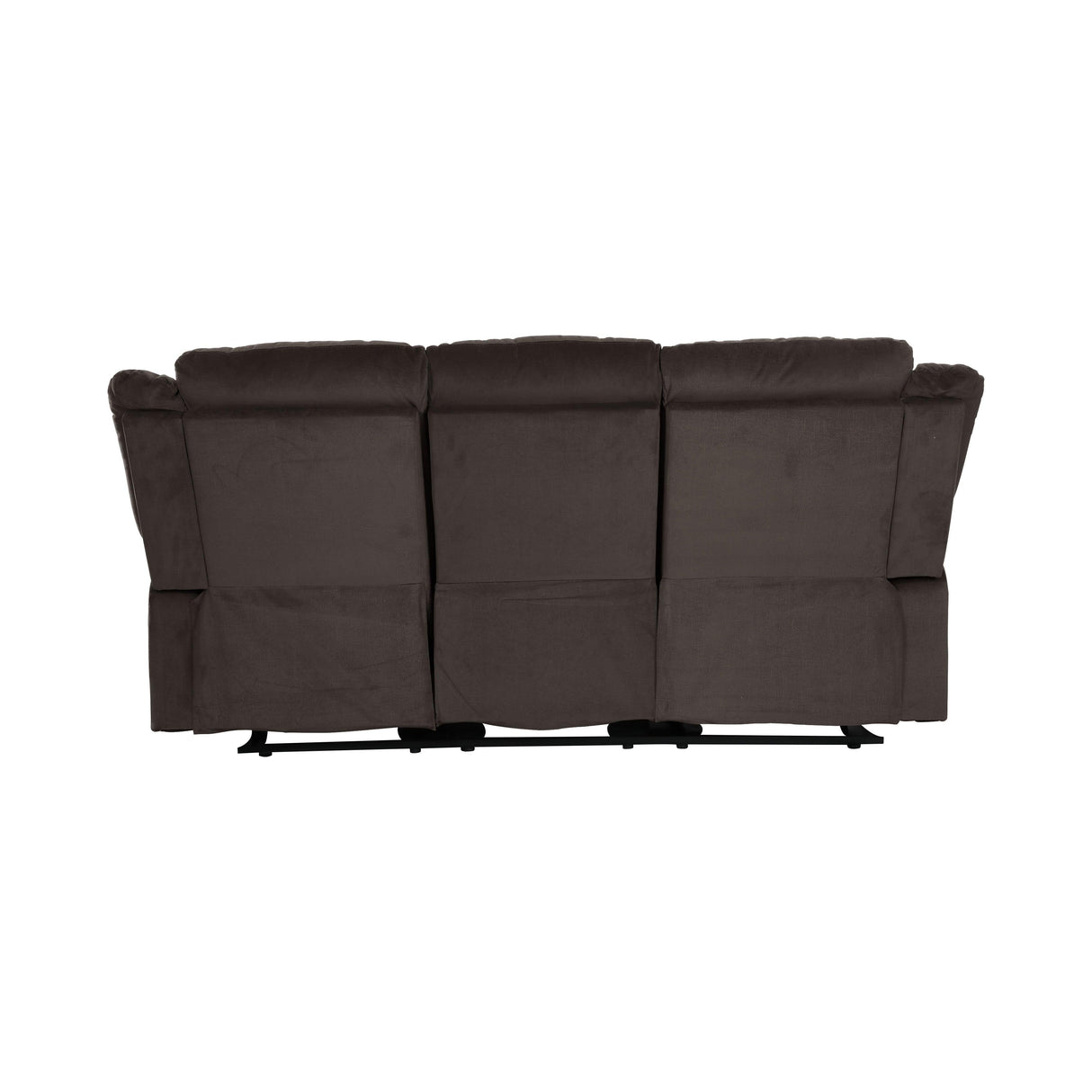 Jarita Chocolate Double Reclining Sofa by Homelegance at Eve Furniture