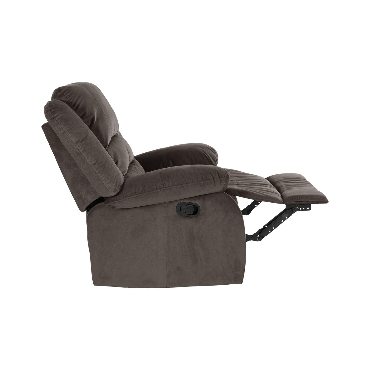 Jarita Chocolate Reclining Chair by Homelegance at Eve Furniture