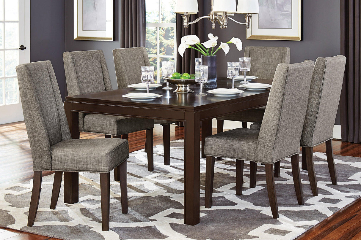 Kavanaugh Dark Brown Extendable Dining Set by Homelegance at Eve Furniture