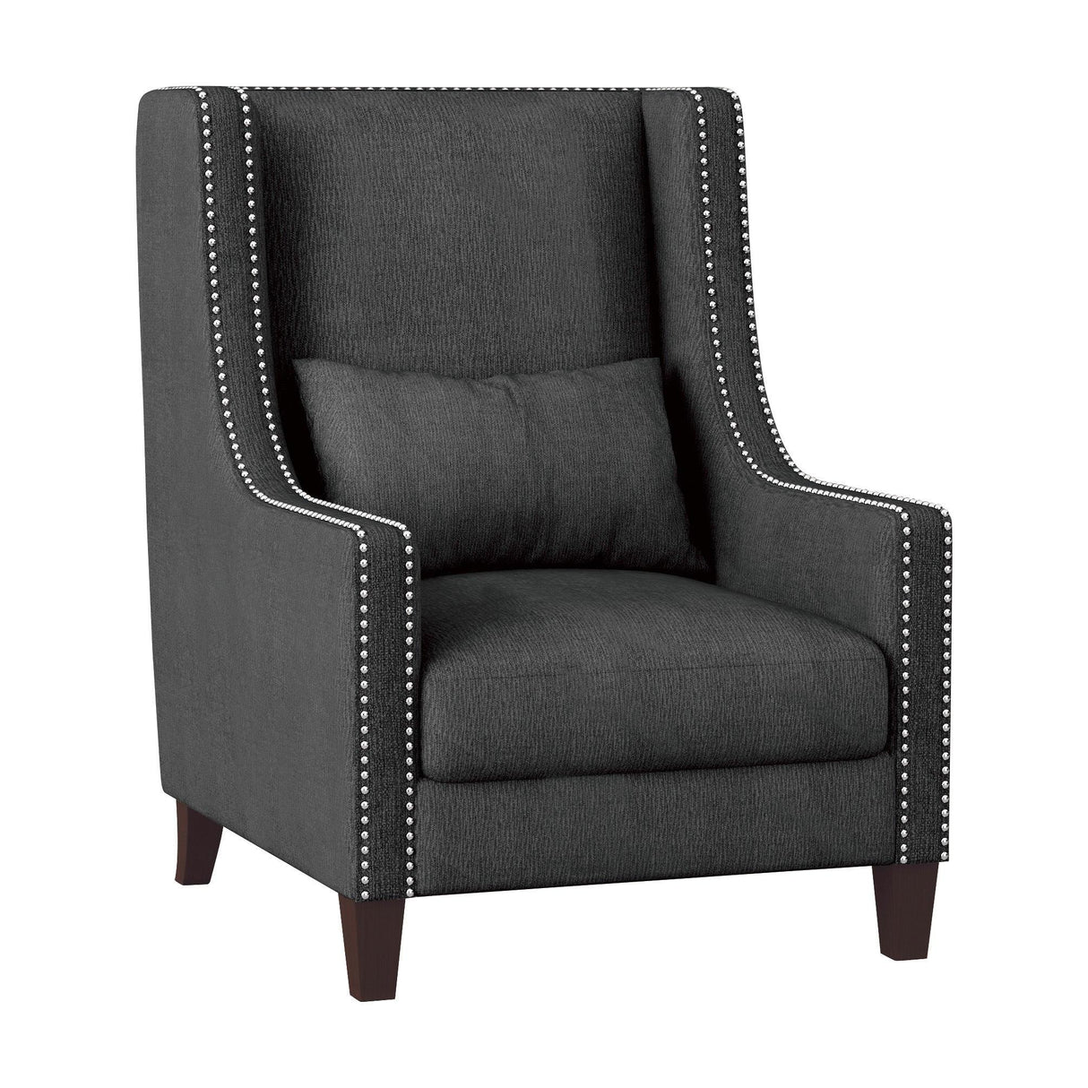 Keller Dark Gray Accent Chair by Homelegance at Eve Furniture
