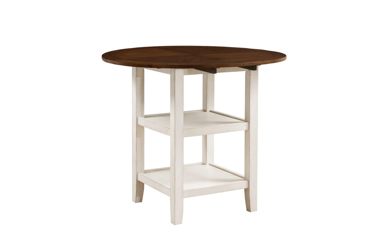 Kiwi White Wash Counter Height Table by Homelegance at Eve Furniture