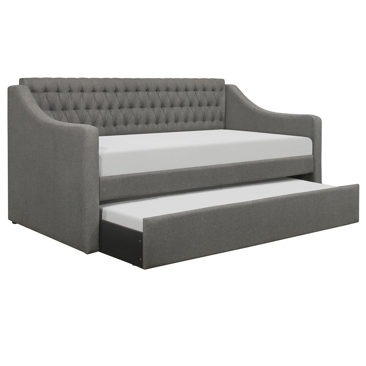 Labelle Gray Twin Daybed with Trundle by Homelegance at Eve Furniture