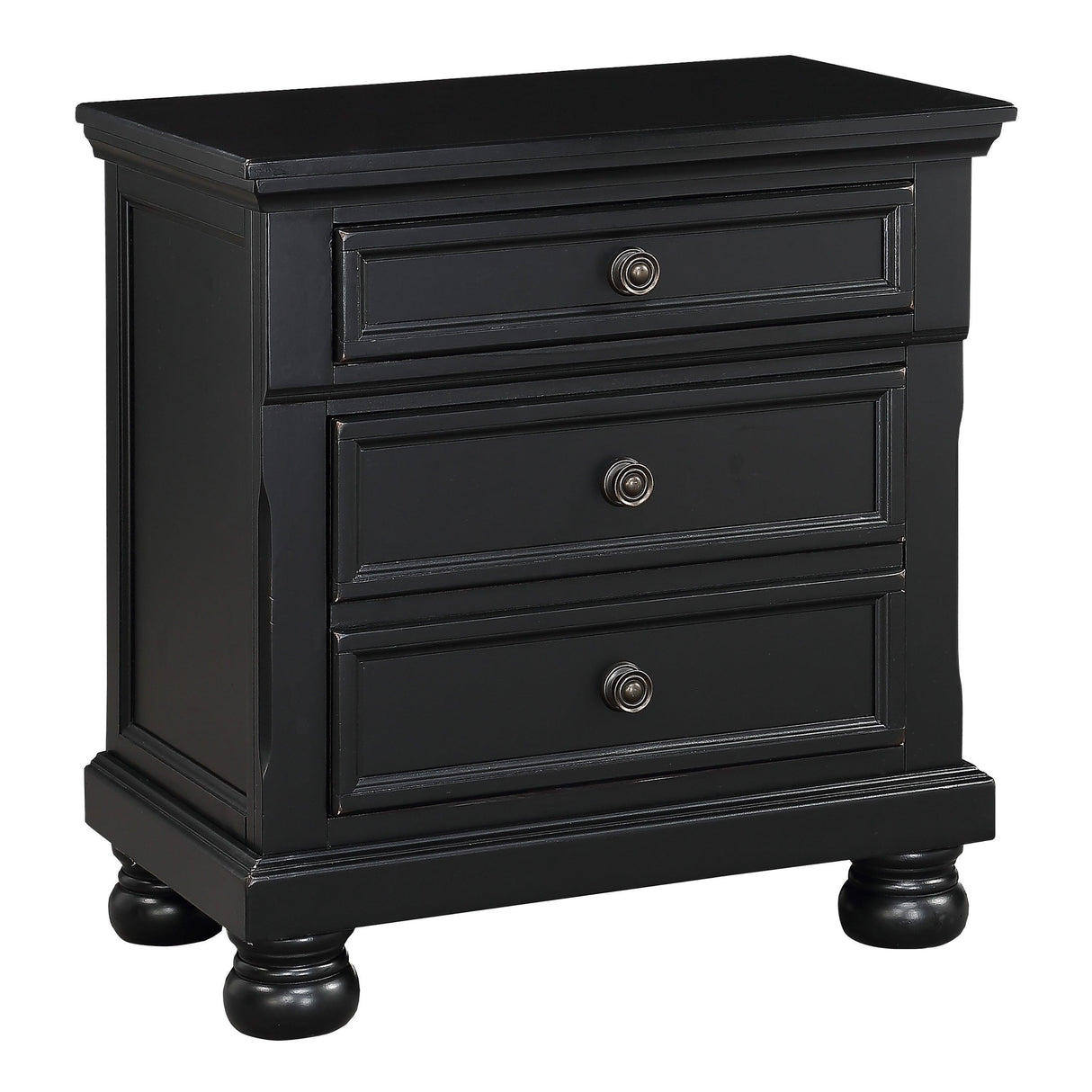 Laurelin Black Nightstand by Homelegance at Eve Furniture