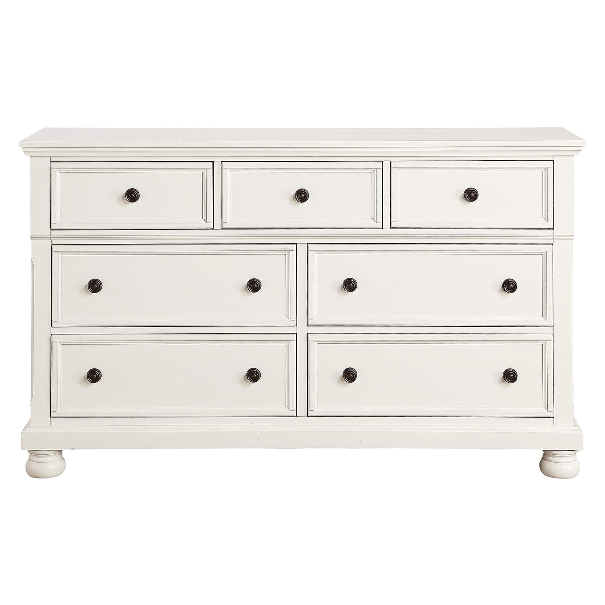 Laurelin White Dresser by Homelegance at Eve Furniture