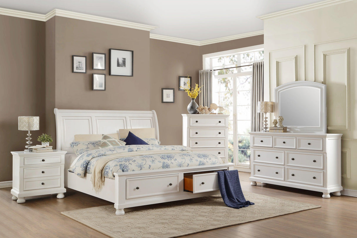 Laurelin White Dresser by Homelegance at Eve Furniture
