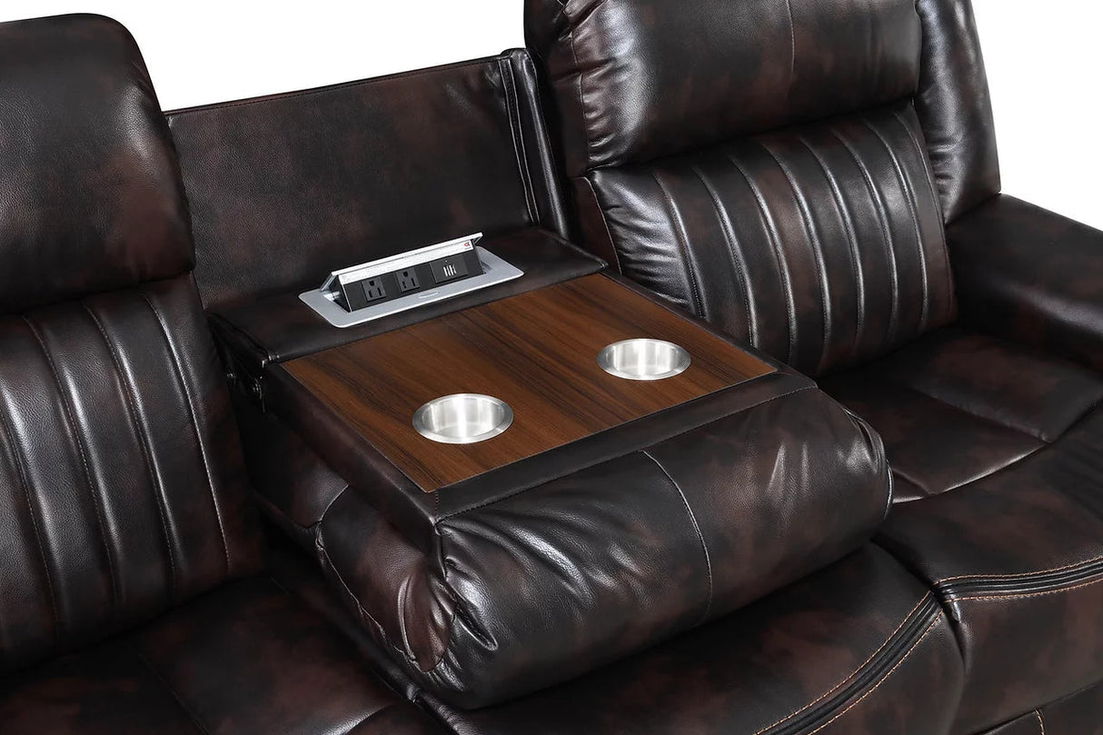 Lavon Brown Reclining Living Room Set by New Era Innovations at Eve Furniture