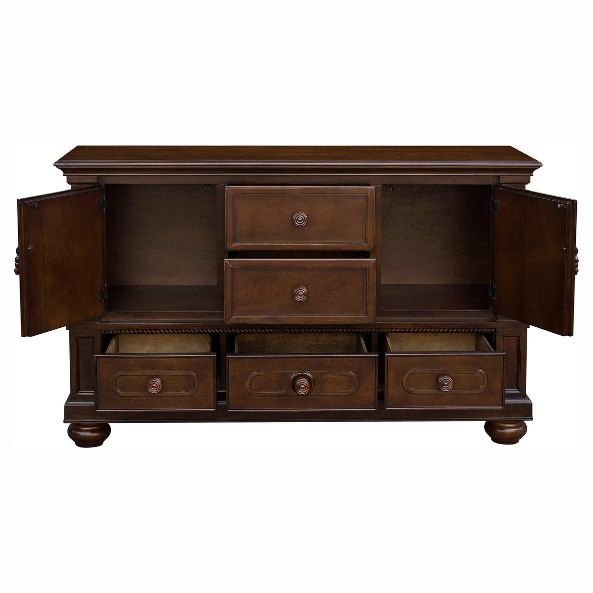 Lordsburg Brown Chery Buffet by Homelegance at Eve Furniture