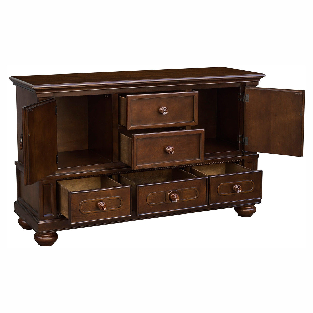 Lordsburg Brown Chery Buffet by Homelegance at Eve Furniture