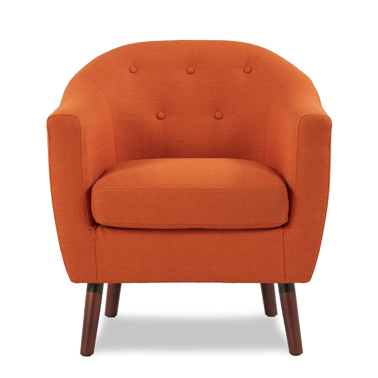 Lucille Orange Accent Chair by Homelegance at Eve Furniture