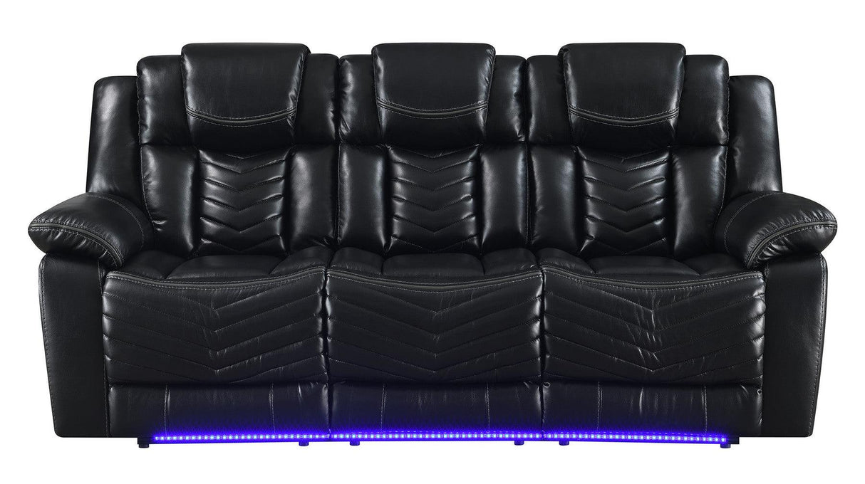 Lucky Charm Black Reclining Living Room Set by New Era Innovations at Eve Furniture