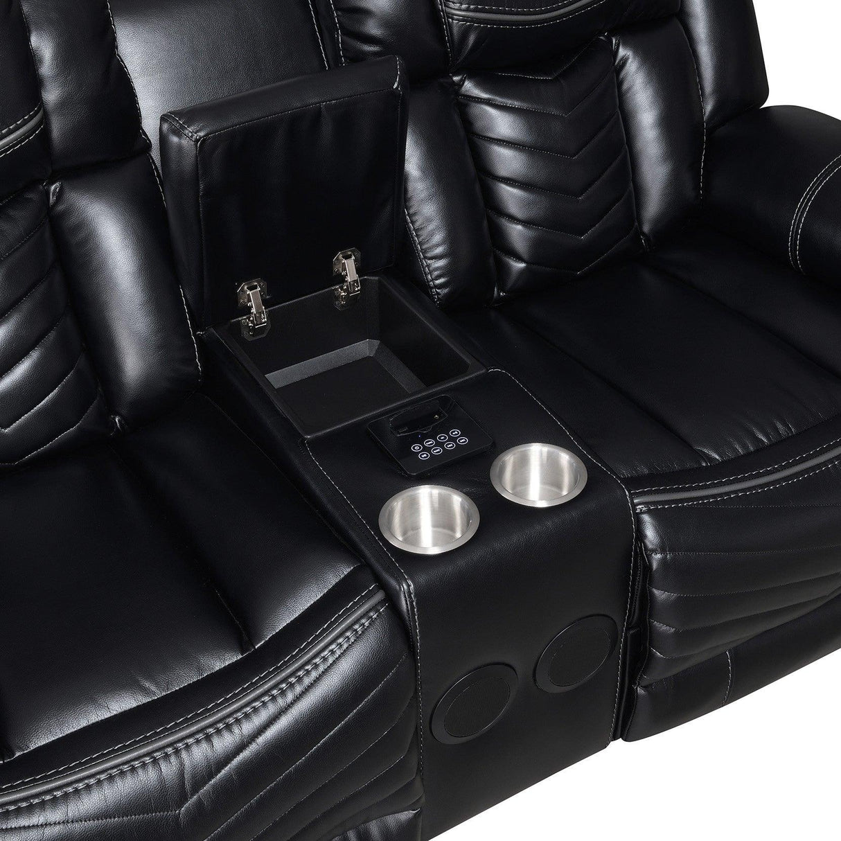 Lucky Charm Black Reclining Living Room Set by New Era Innovations at Eve Furniture