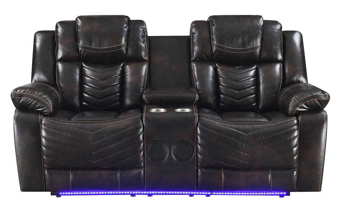 Lucky Charm Brown Reclining Living Room Set by New Era Innovations at Eve Furniture