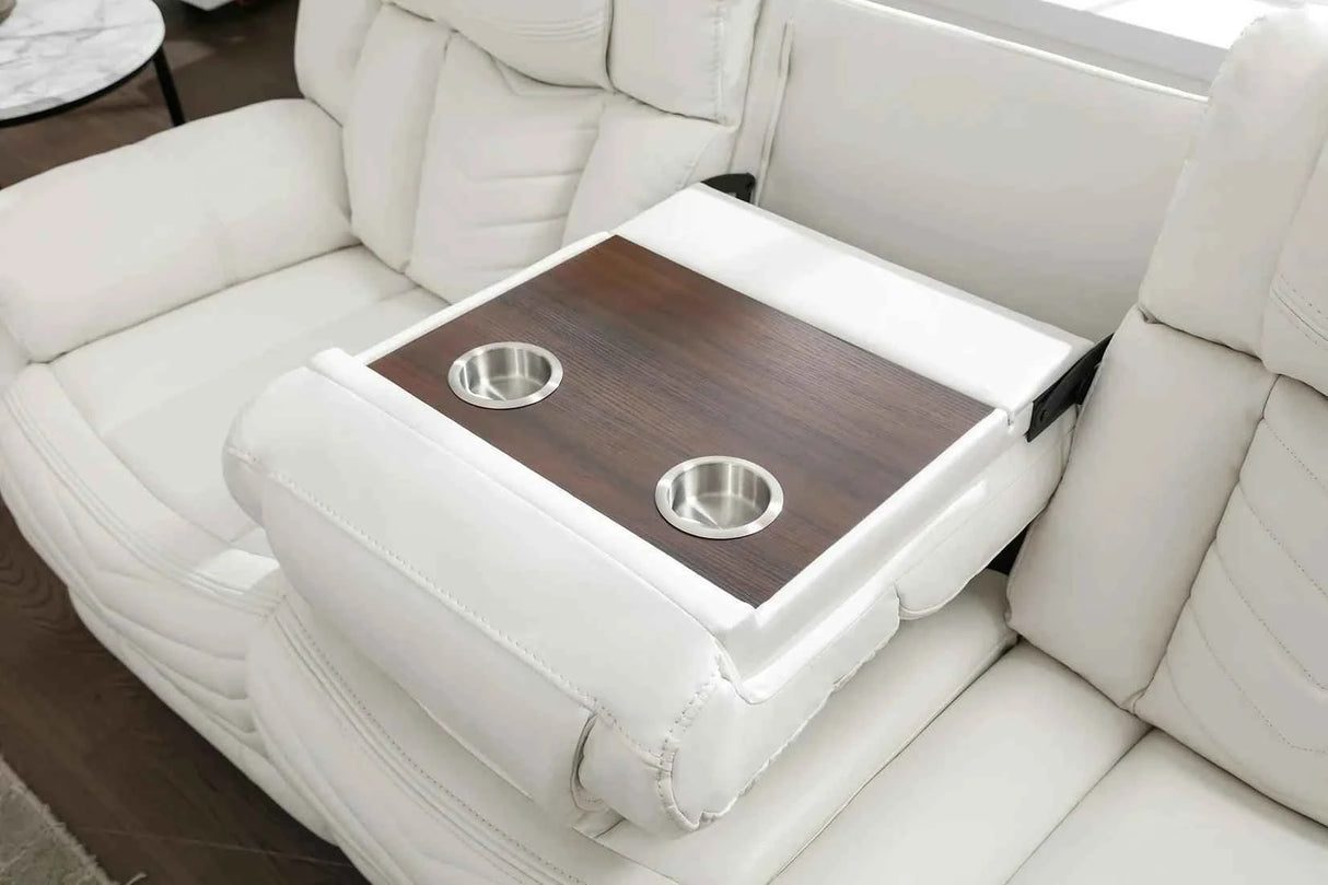 Lucky Charm White Reclining Living Room Set by New Era Innovations at Eve Furniture