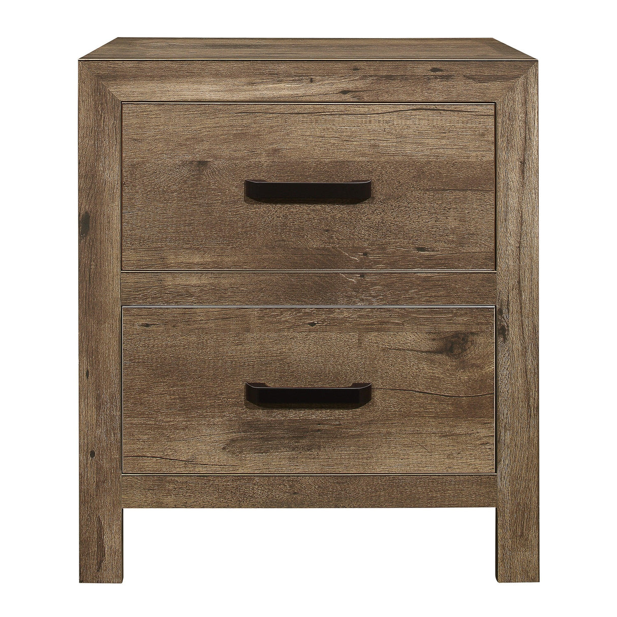 Mandan Weathered Pine Nightstand by Homelegance at Eve Furniture