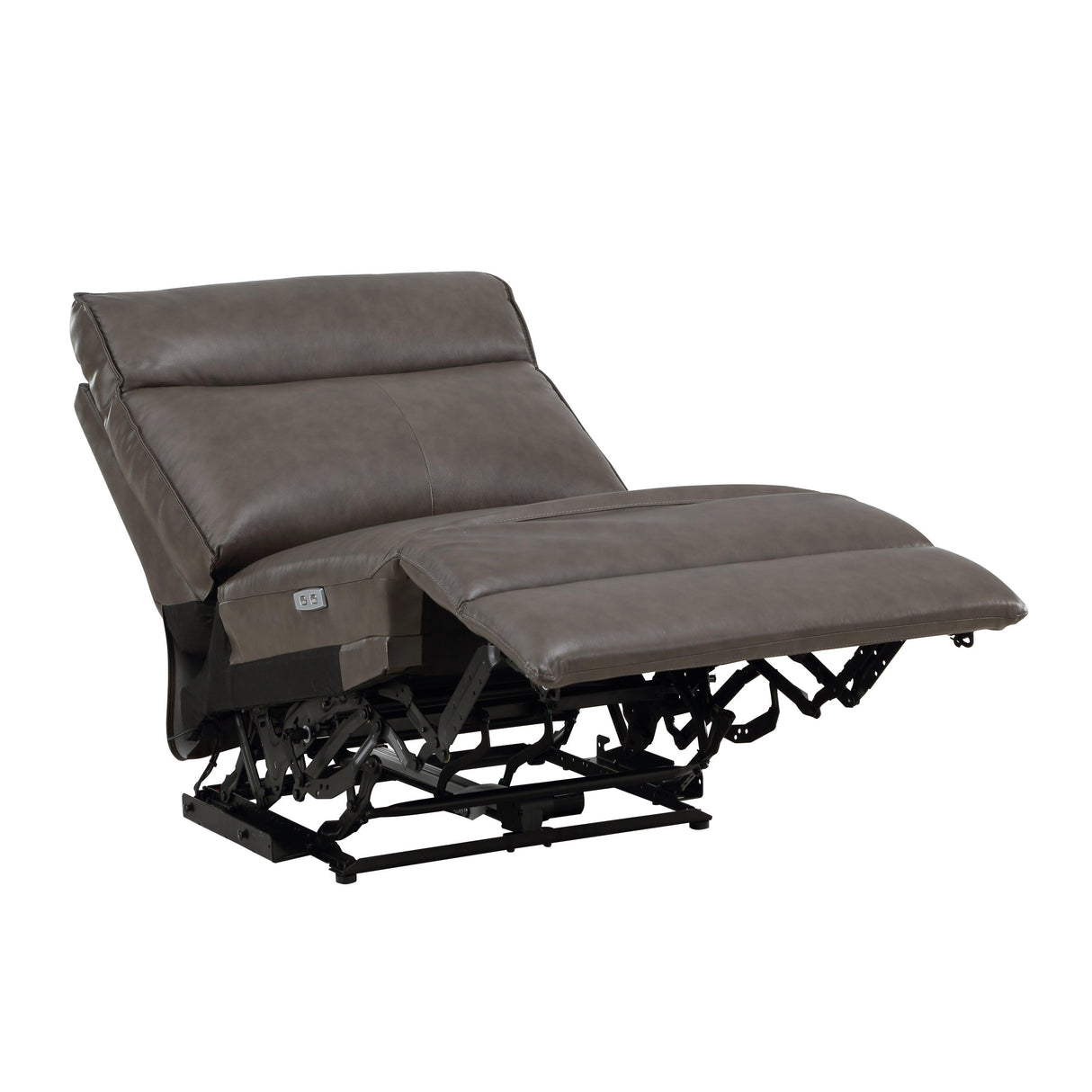 Maroni Dark Brown Leather 6-Piece Modular Power Reclining Sectional by Homelegance at Eve Furniture