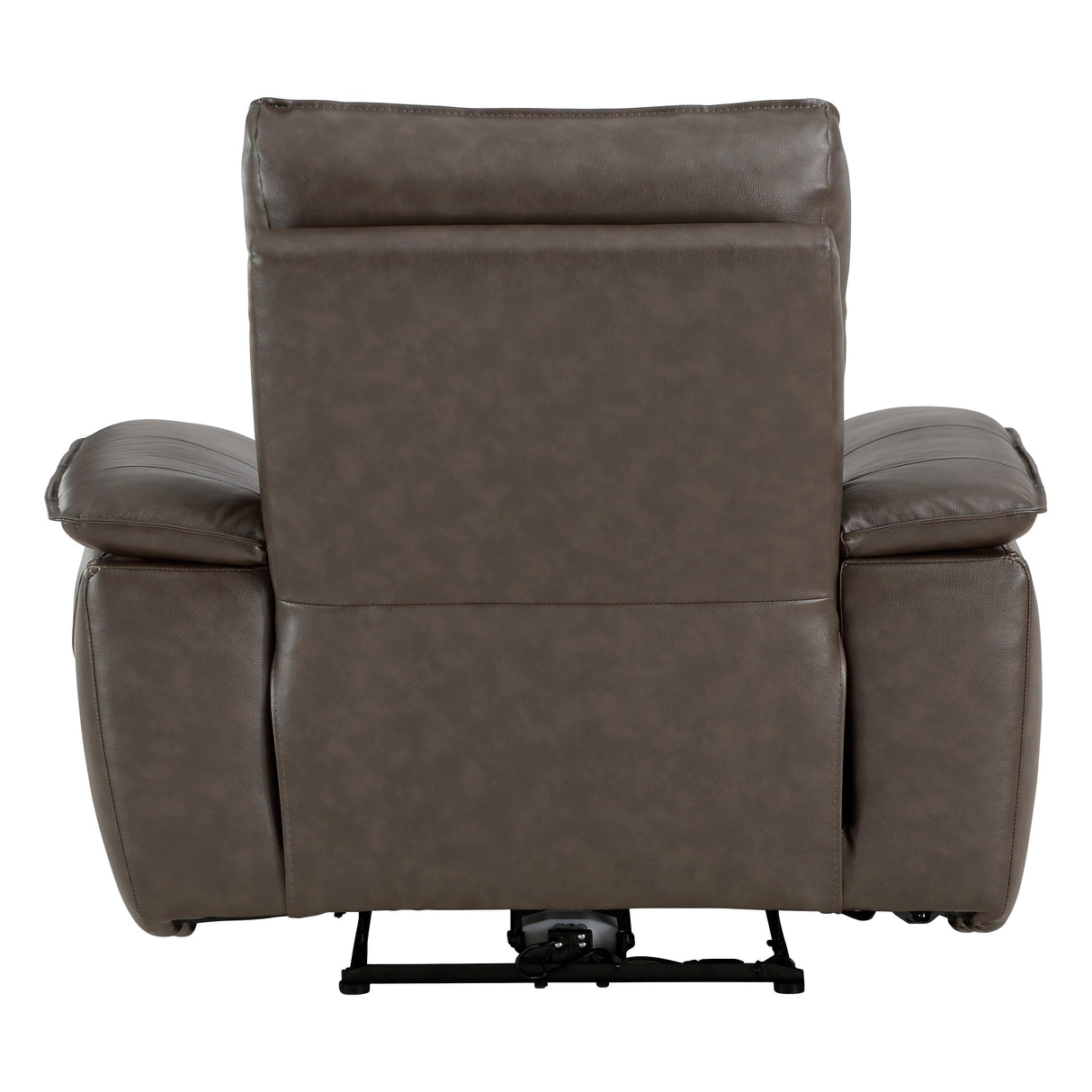 Maroni Dark Brown Leather Power Reclining Chair by Homelegance at Eve Furniture