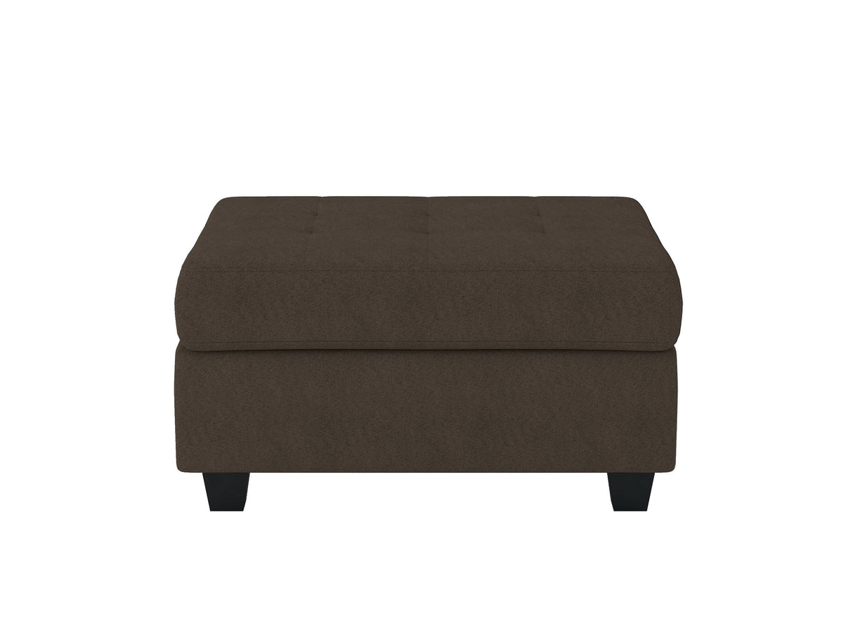 Maston Chocolate Ottoman by Homelegance at Eve Furniture