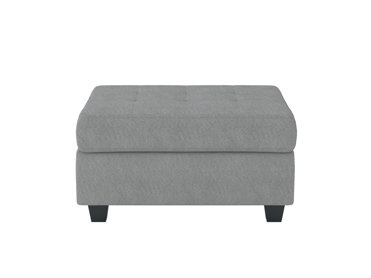 Maston Light Gray Ottoman by Homelegance at Eve Furniture