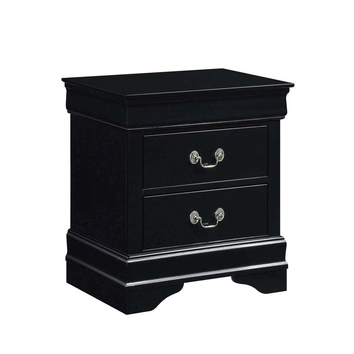 Mayville Black Nightstand by Homelegance at Eve Furniture