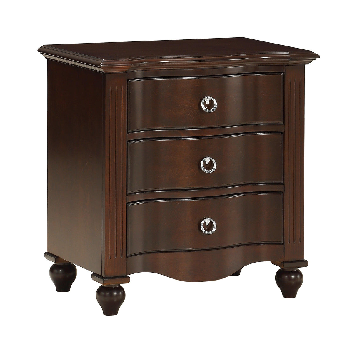 Meghan Espresso Nightstand by Homelegance at Eve Furniture
