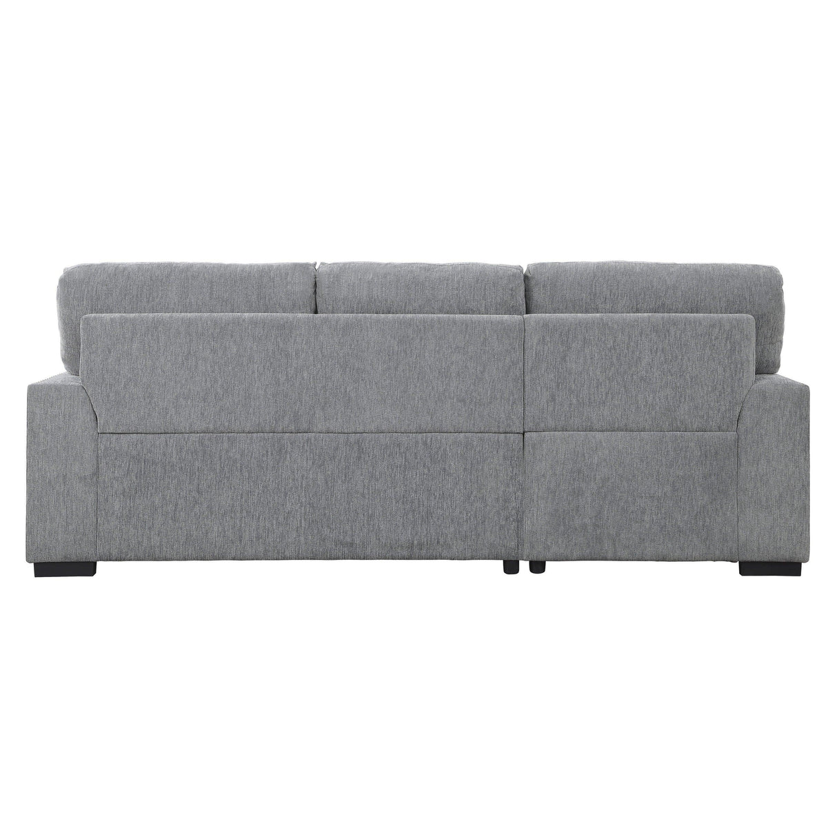Morelia 2-Piece Sectional with Pull-out Bed and Left Chaise with Hidden Storage In Gray by Homelegance at Eve Furniture
