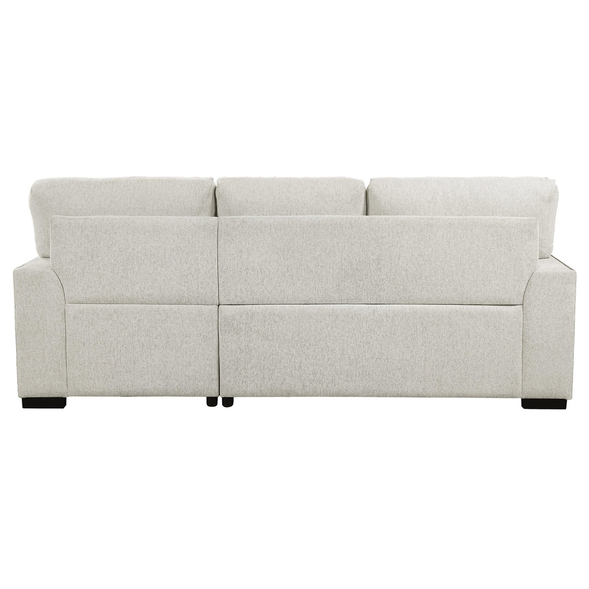 Morelia 2-Piece Sectional with Pull-out Bed and Right Chaise with Hidden Storage In Beige by Homelegance at Eve Furniture