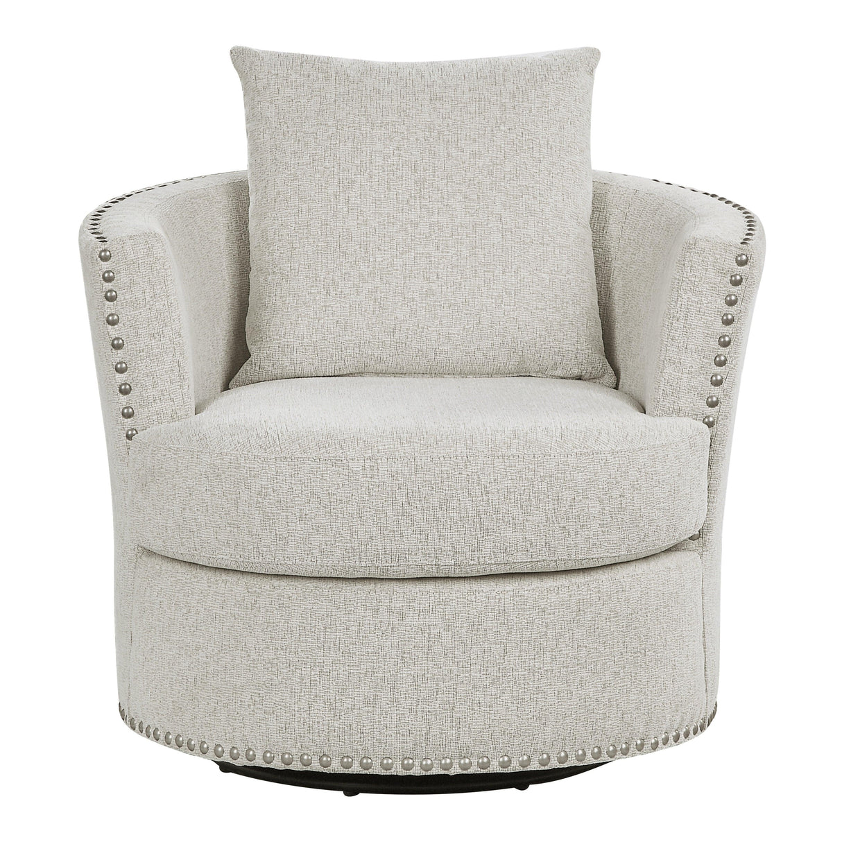 Morelia Beige Swivel Chair by Homelegance at Eve Furniture