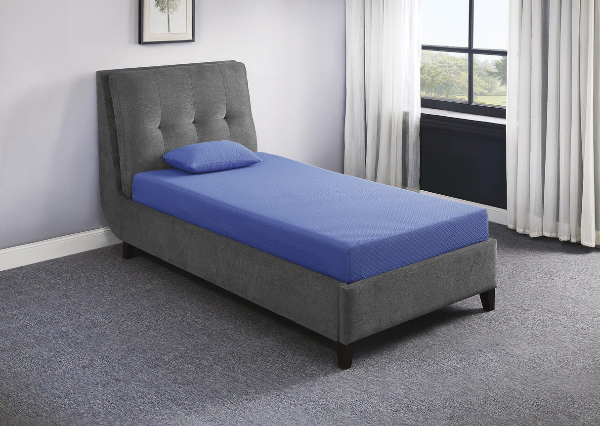 MT-PG07BLF 7" Blue Full Gel-Infused Memory Foam Mattress Set by Homelegance at Eve Furniture